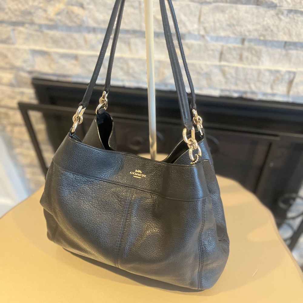 Coach F28997 Lexy Pebble Leather Shoulder Bag - Picture 2 of 13